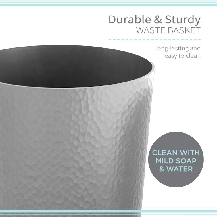 Bath Bliss Plastic Open Waste Basket (Set of 4)