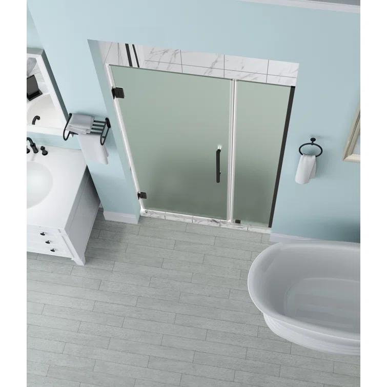 Aston Belmore 35 x 72 Hinged Frameless Shower Door SDR965F-SS-3529-10
