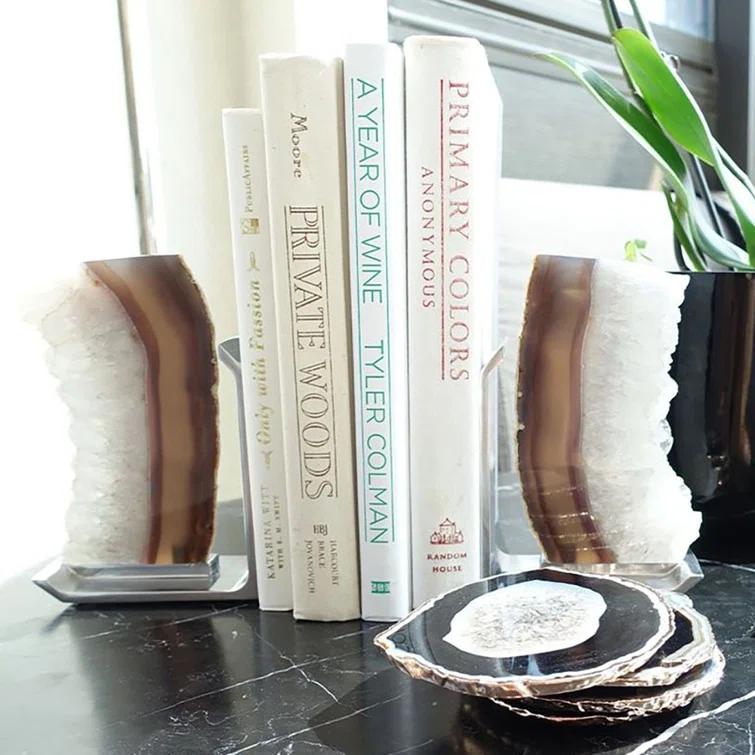 ANNA New York Decor Scandinavian Stone Bookends (Set of 2)