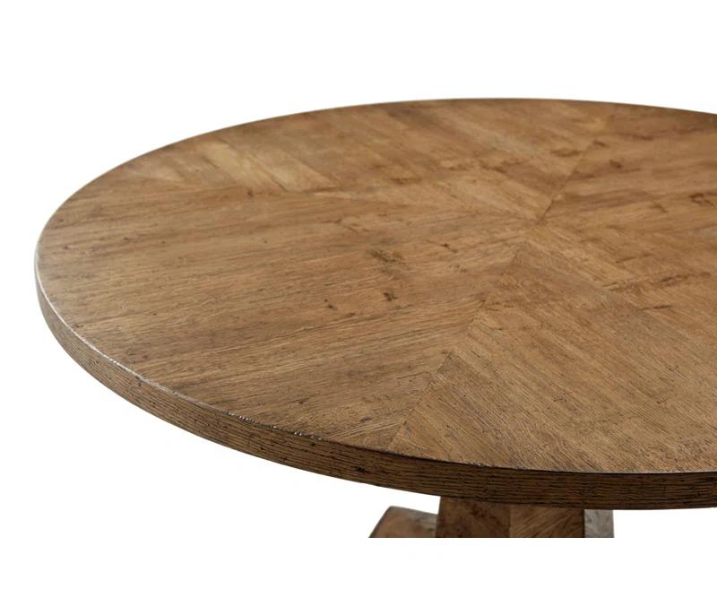 Nova Oak Round Solid Wood Base Dining Table