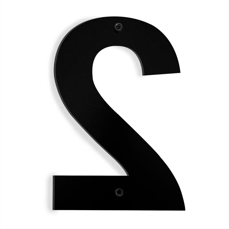 Barton 6'' H Stainless Steel House Number