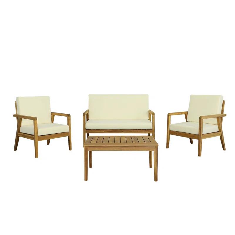 Latitude Run® Lawryn 4 Piece Sofa Seating Group with Cushions