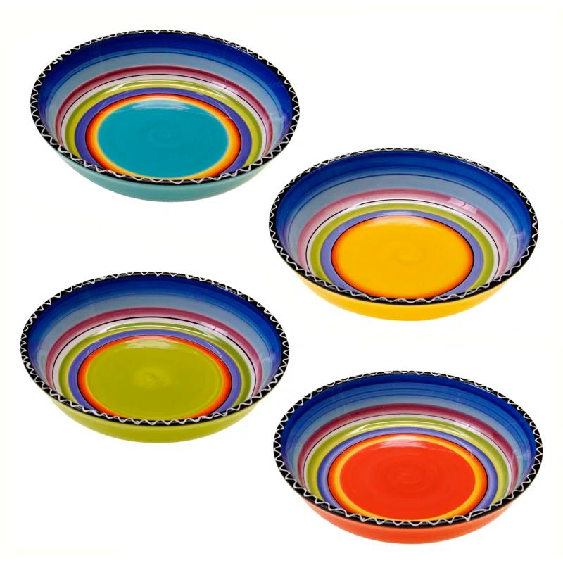 Certified International Certified International Tequila Sunrise Soup/Pasta Bowl (Set of 4)