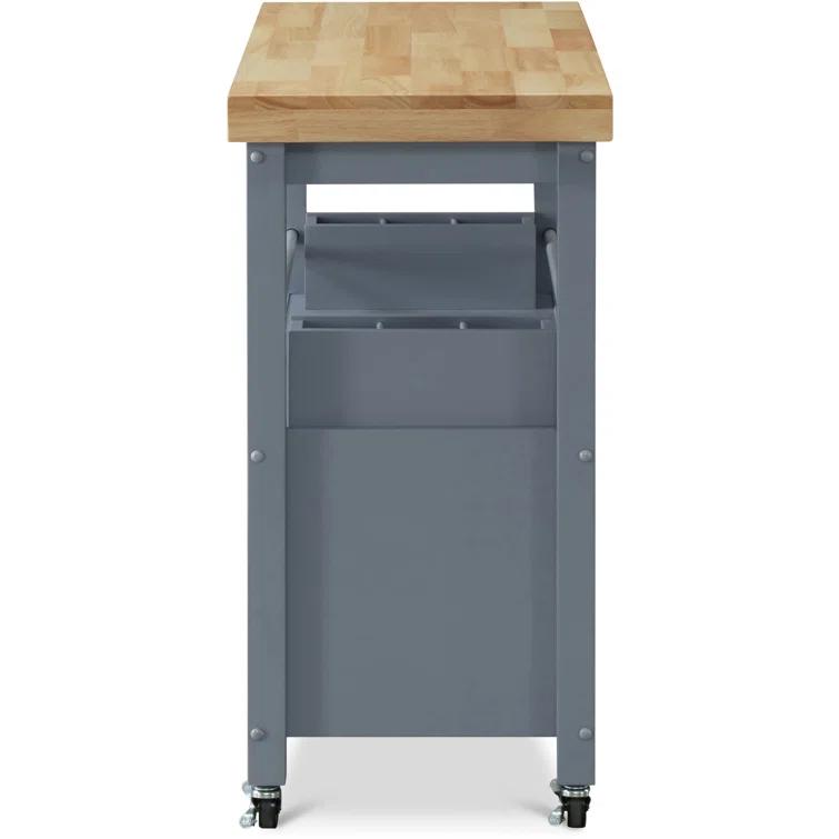 ClickDecor Gerolakkos ClickDecor Anson Kitchen Island Bar Cart with Storage