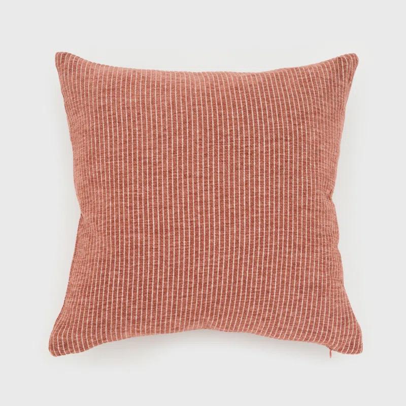 EverGrace Elsa Reversible Pinstripes Striped Reversible Throw Pillow