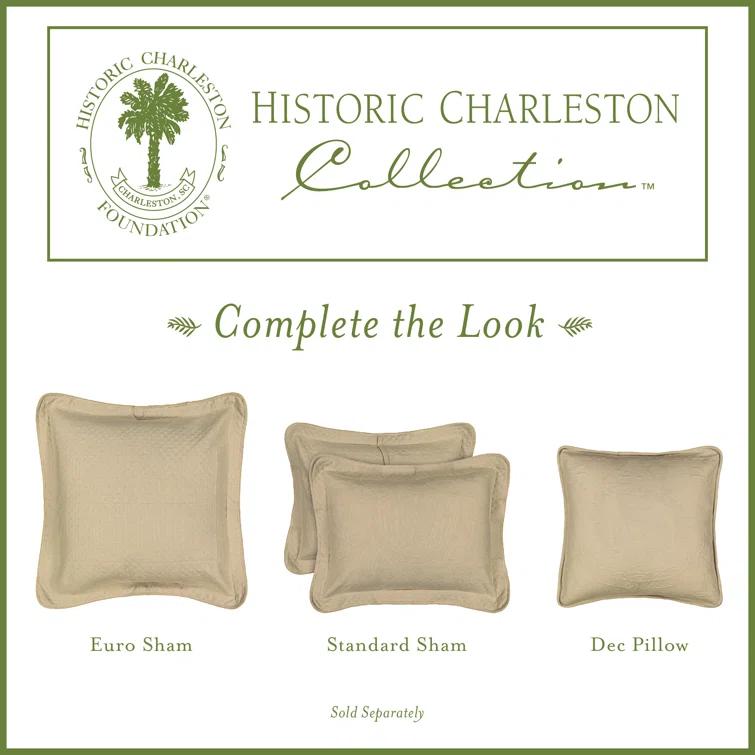 Historic Charleston King Charles Matelasse Single Bedspread