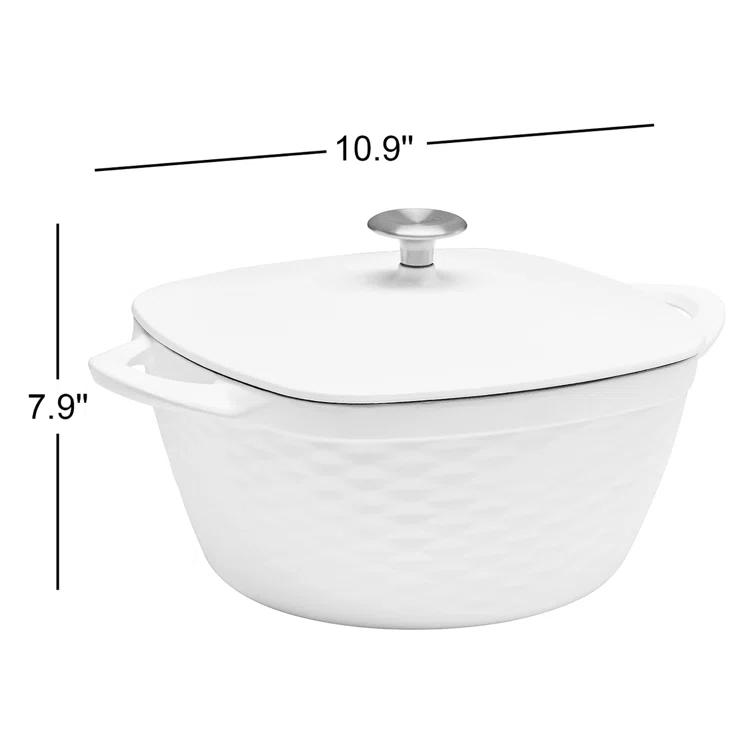 Tramontina Prisma 7 Qt Enameled Cast Iron Covered Square Dutch Oven