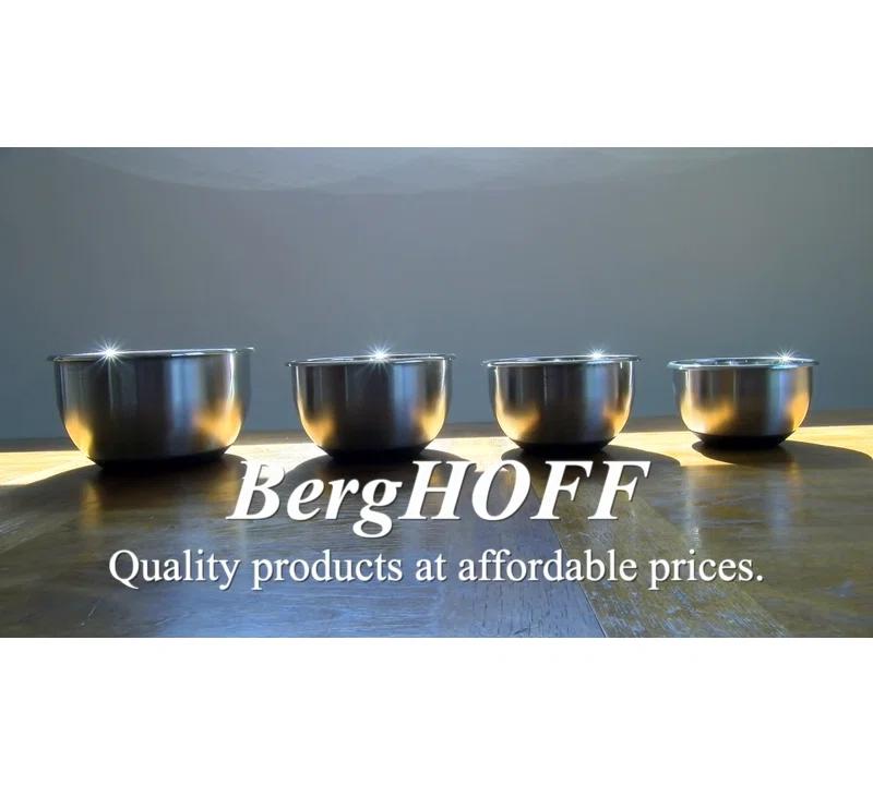 BergHOFF BergHOFF International Essentials 8pc 18/10 Stainless Steel Mixing Bowl Set with Lids