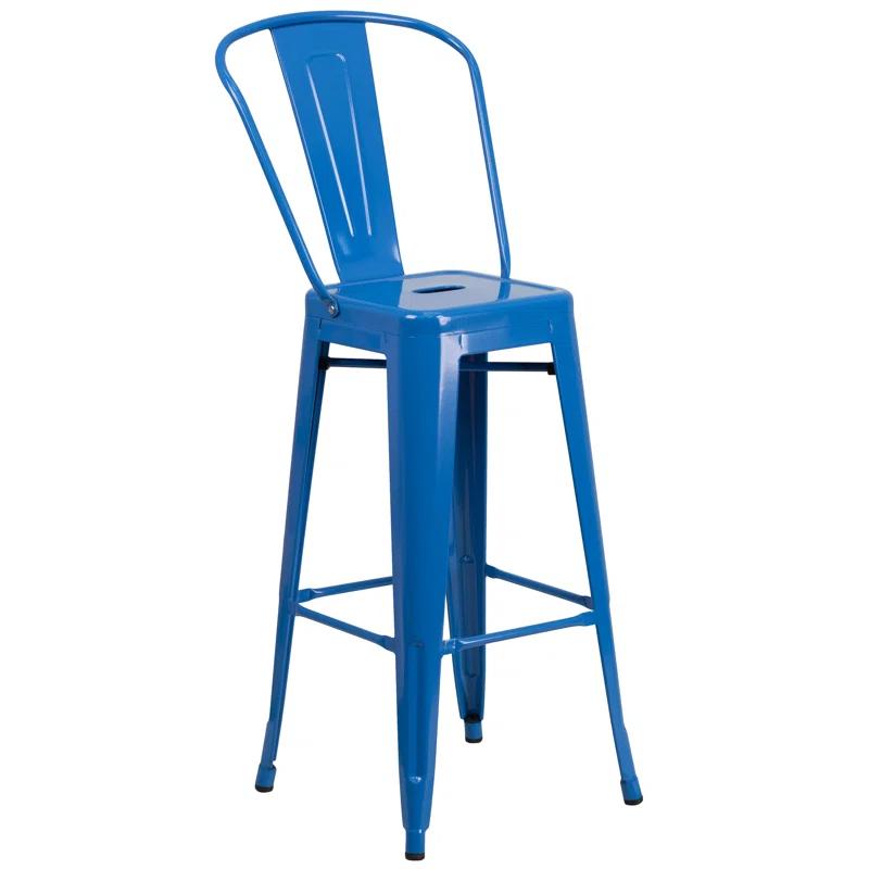 Flash Furniture Metal Outdoor Stool