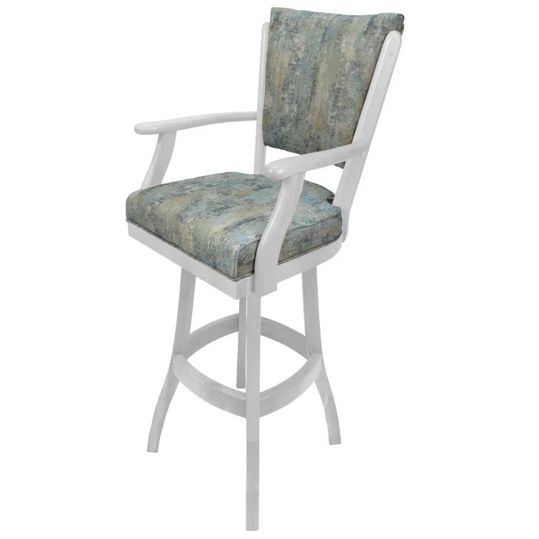 Red Barrel Studio® Irminger Classic Swivel Wood Extra Tall Stool 34" Seat