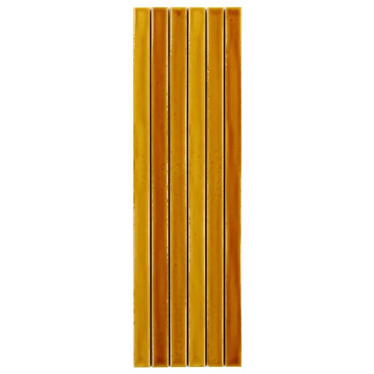 Vivanta 5.27 In. X 17.71 In. Glossy Ceramic Mosaic Elongated Subway Wall Tile (8 Sheets / Box)
