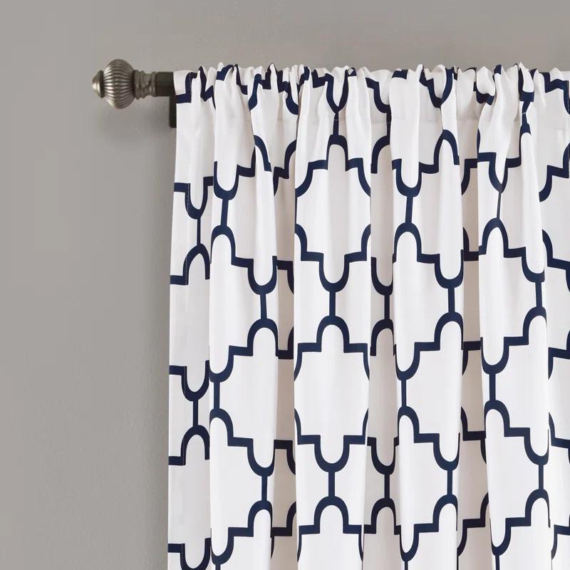 Lush Decor Geometric Room Darkening Thermal Curtain Panels (Set of 2)