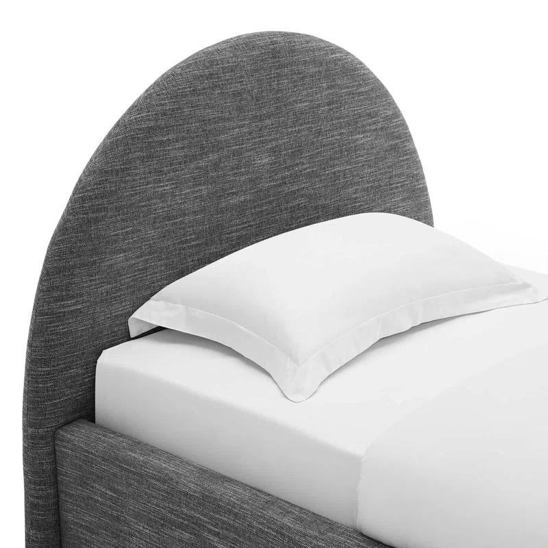 Modway Resort Performance Velvet Arched Round Platform Bed