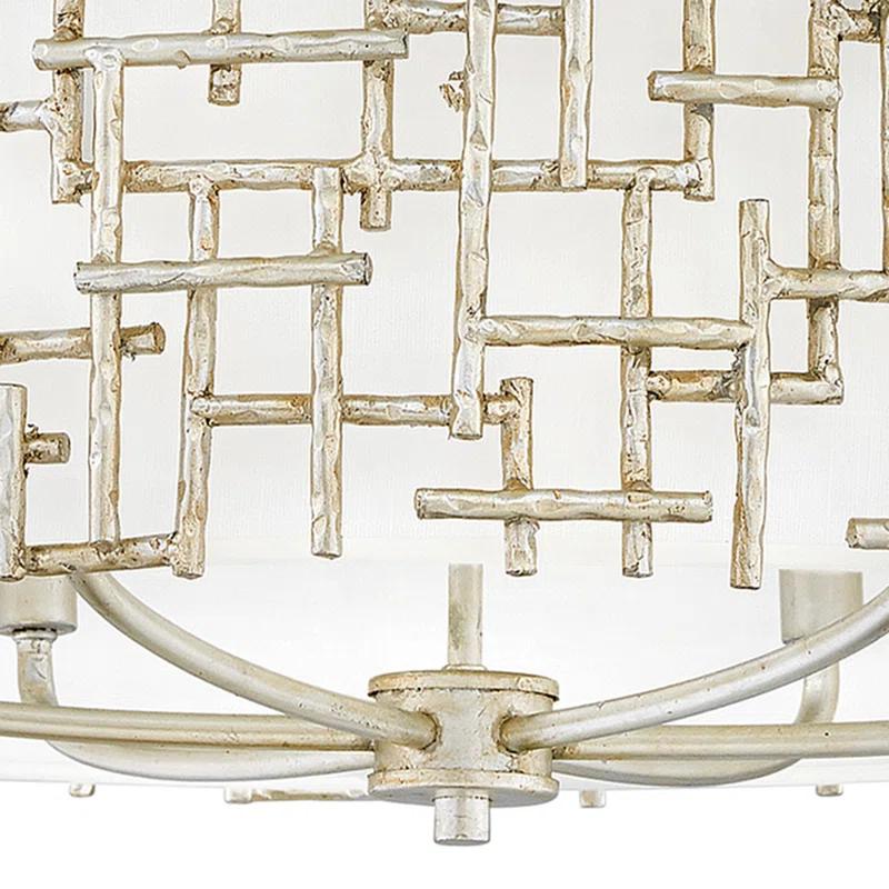 Fredrick Ramond Lighting - Farrah-6 Light Medium Drum Chandelier in Transitional