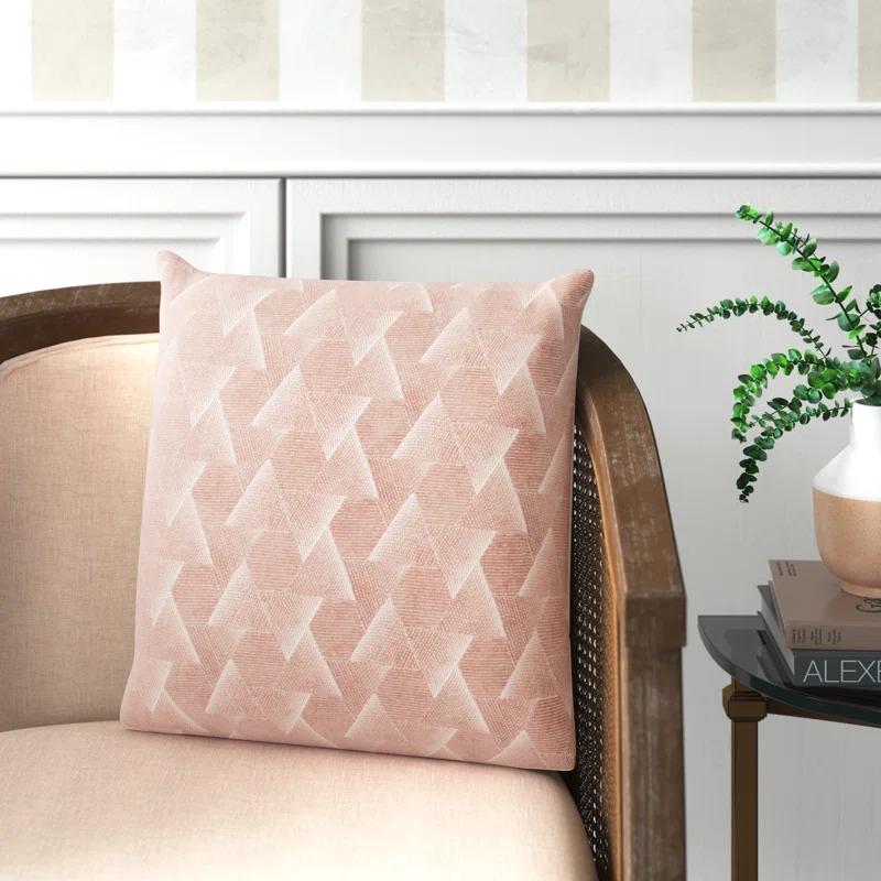 Gretchen Geometric Cotton Throw Pillow