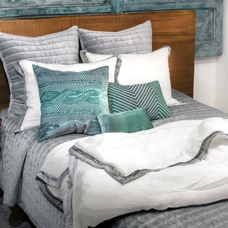 Kevin O'Brien Studio Channel Modern & Contemporary Velvet Quilt