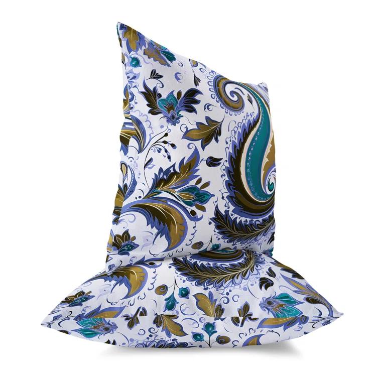 Amrita Sen Lavish Paisley Paisley Reversible Throw Pillow