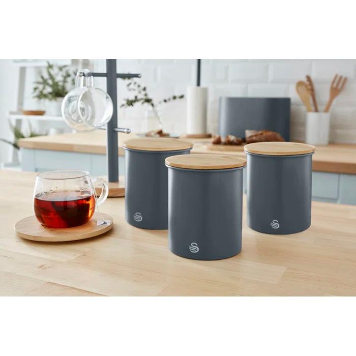 Swan Swan Nordic Set of 3 Cannisters