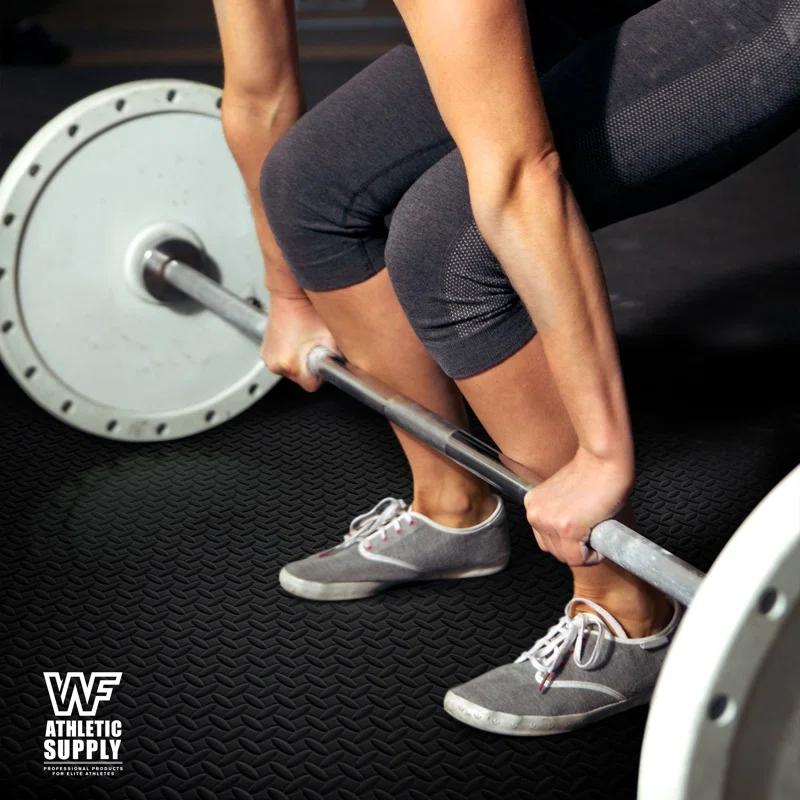 Extra Thick Interlocking Exercise Foam Mats, 3/4-Inch Thickness Gym Flooring Tiles (72 SQ. FT)