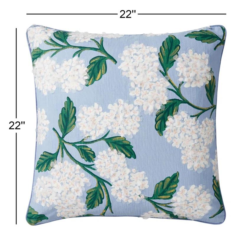 Rifle Paper Co. x Loloi Hydrangea 22" x 22" Pillow