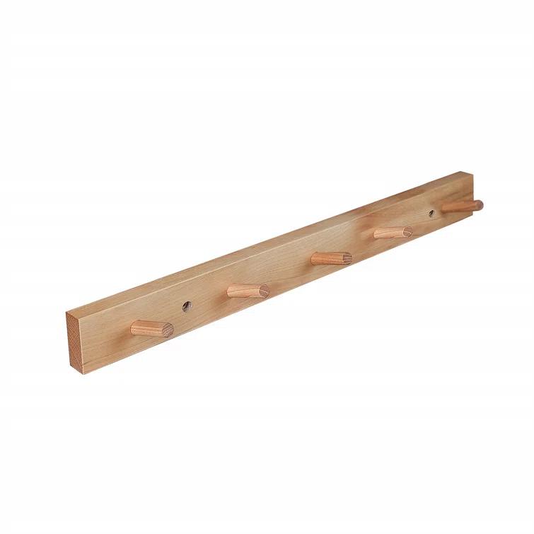 CONSDAN Solid Wood Wall Wall Mounted Coat Rack