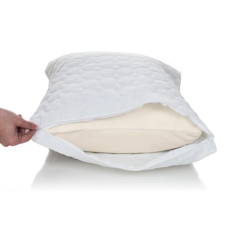 Remedy Remedy Waterproof Pillow Protector – Hypoallergenic Cotton Pillowcase with Zipper to Help Prevent Bed Bugs and Dust Mites