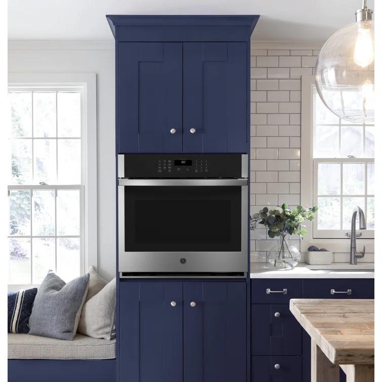GE Appliances GE Smart Appliances Smart Built-in 27" Self-Cleaning Electric Single Wall Oven JKS3000SNSS
