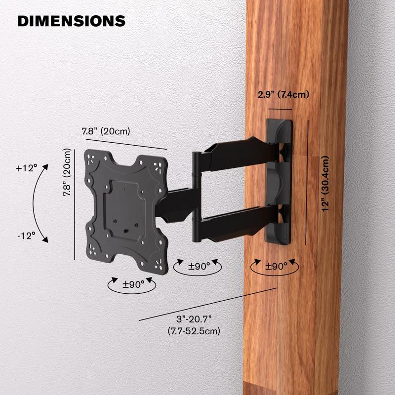 Promounts ProMounts Premium Articulating/Full Motion TV Wall Mount for 17" to 47" TVs up to 77lbs