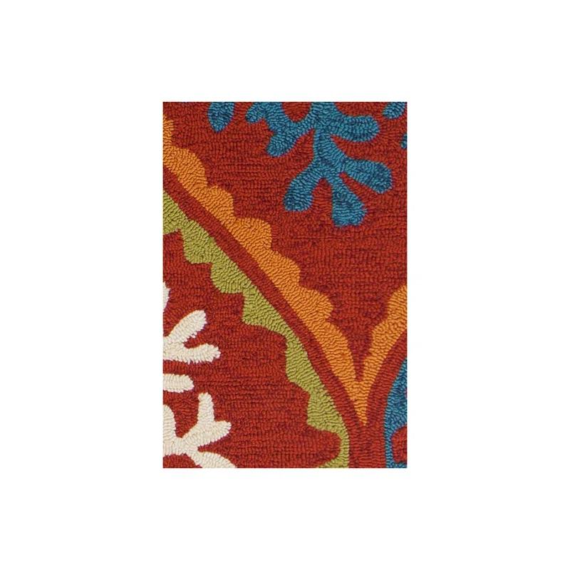 Terra Patterned Red Area Rug