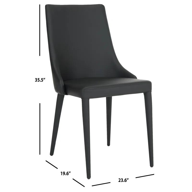 Wrought Studio™ Bohy 19.1'' H Faux Leather Upholstered Side Chair (Set of 2)