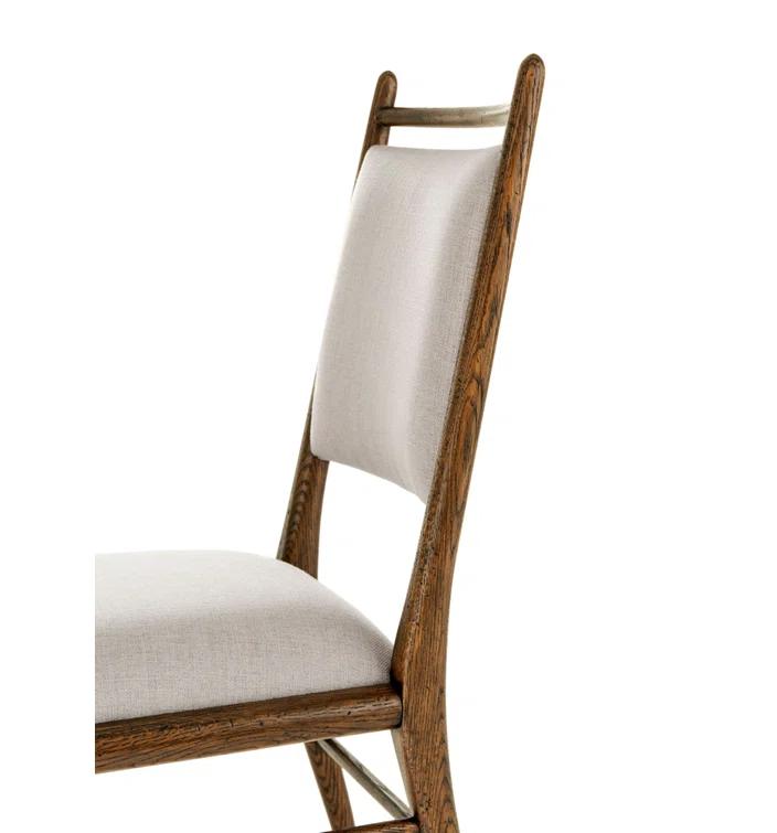 Theodore Alexander Nova 19.25'' H Upholstered Oak Side Chair (Set of 2)