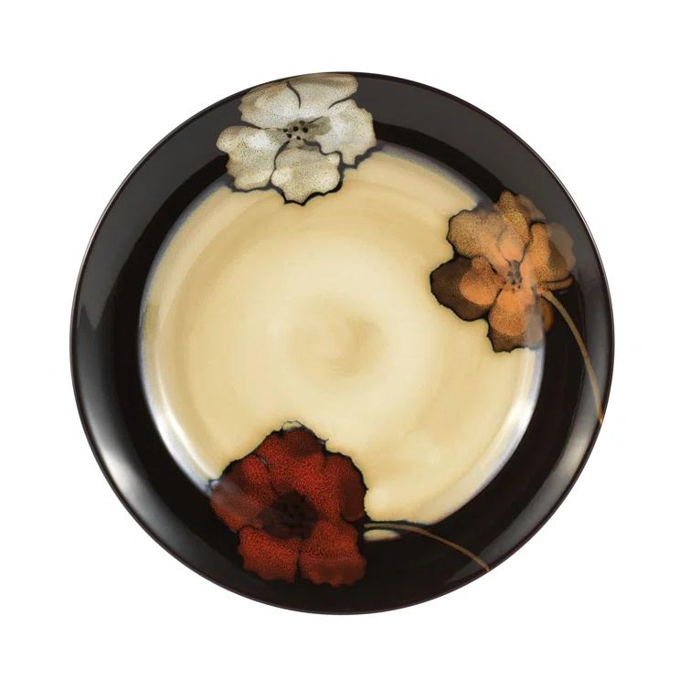 Pfaltzgraff Everyday Pfaltzgraff Everyday Painted Poppies 16-Piece Stoneware Dinnerware Set, Service for 4