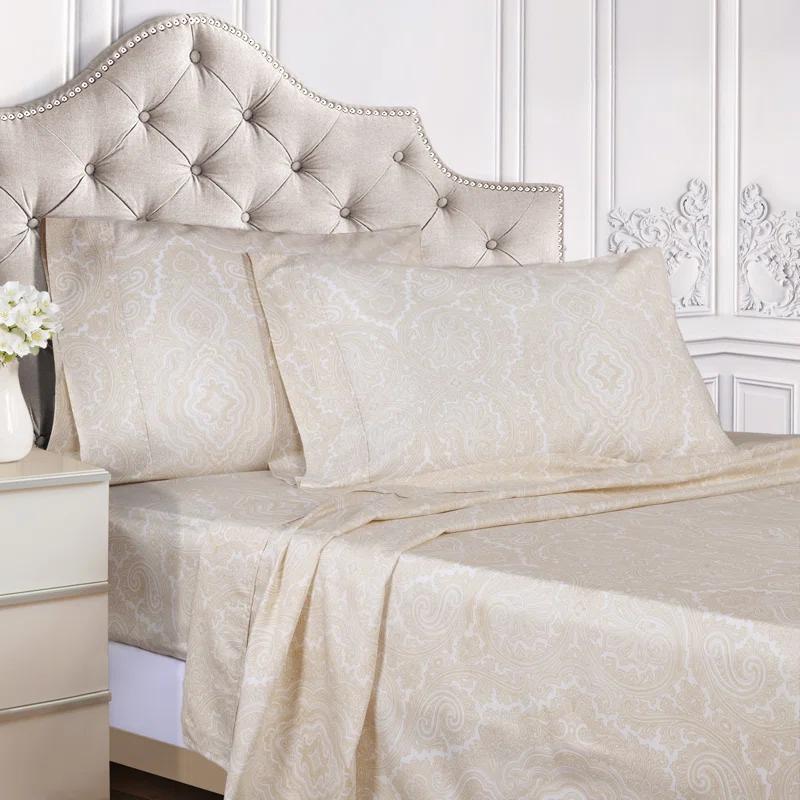 Superior Danford Reversible 600 Thread Count Cotton Poly Blend Duvet Cover Set