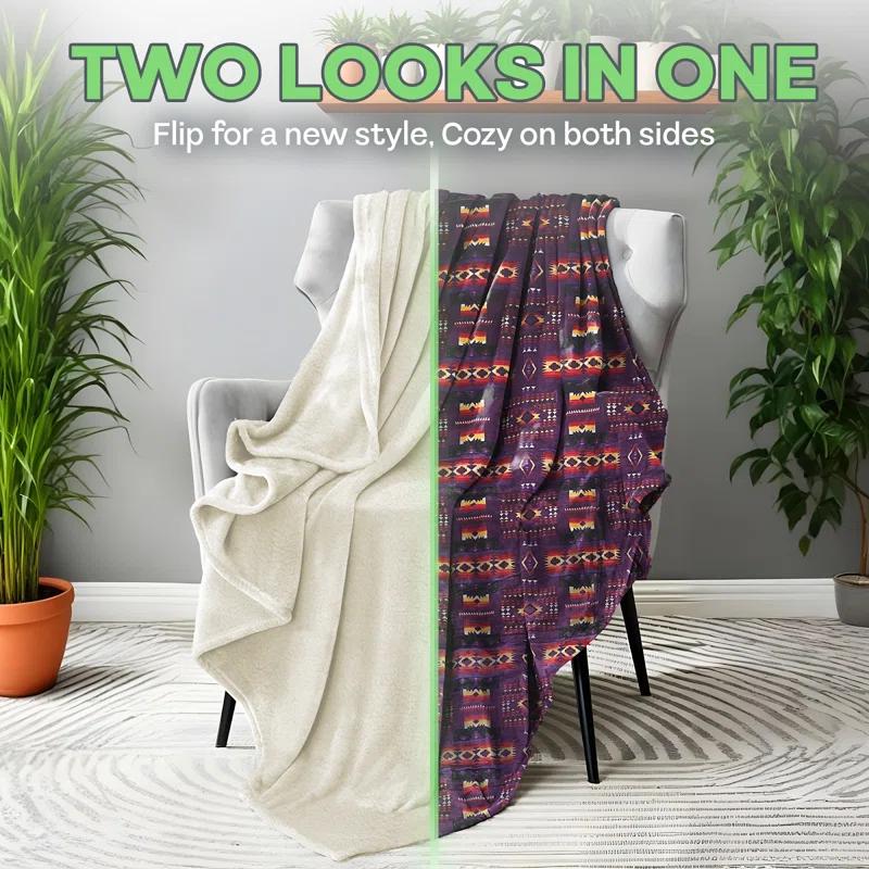 WW Sheets Luxuriously Cozy, Super Warm & Soft Aztec Bed Blanket, Southwestern Style Throw Blanket