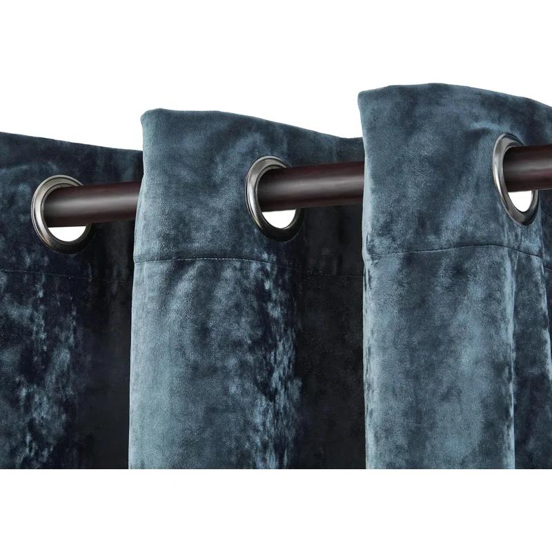 Lux Grommet Top Window Curtain Set