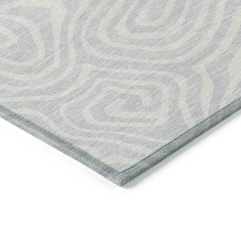 Machine Washable Indoor/Outdoor Chayden ACN1020 Gold 1'8" x 2'6" Rug