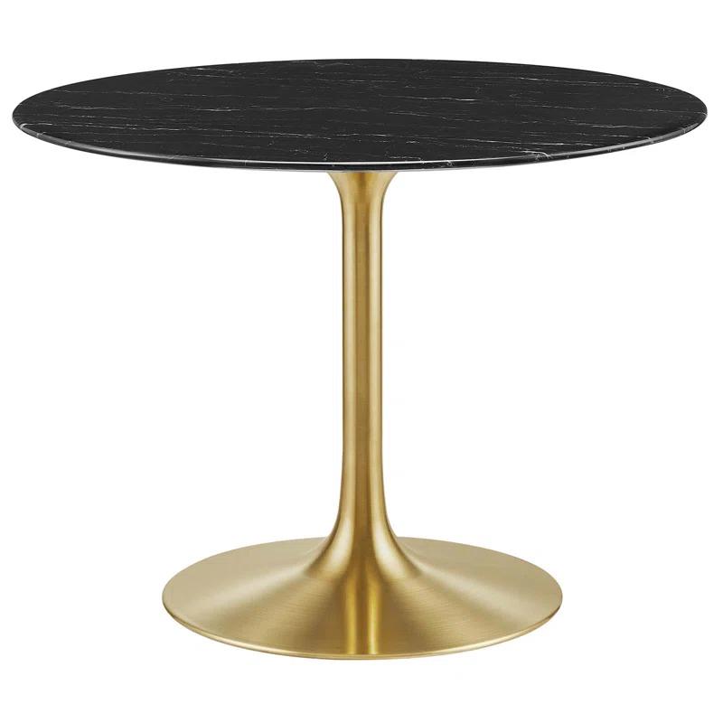 Modway Lippa Bar Table, Artificial Marble Round Top, by Modway | Wayfair
