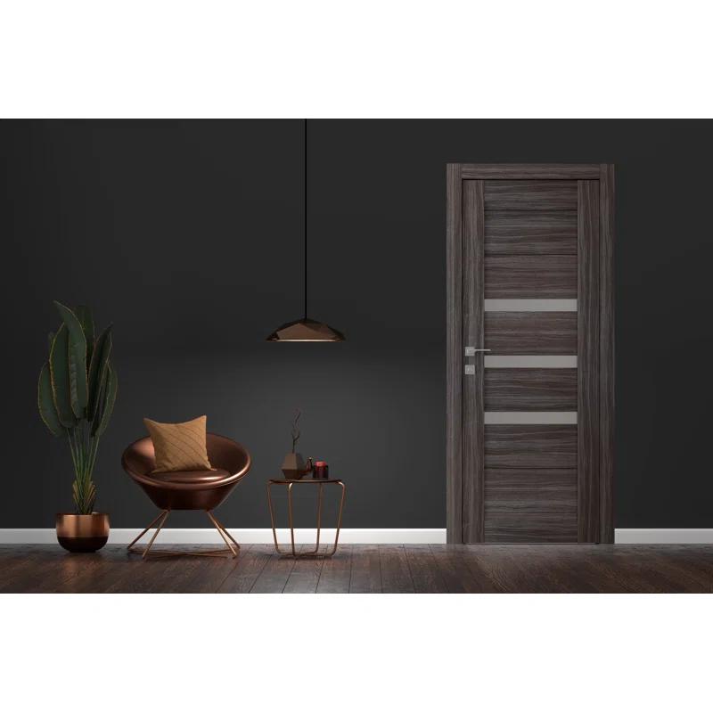 Belldinni Dora DIY-FRIENDLY Paneled Prefinished Wood and Glass Composite Single Prehung Door