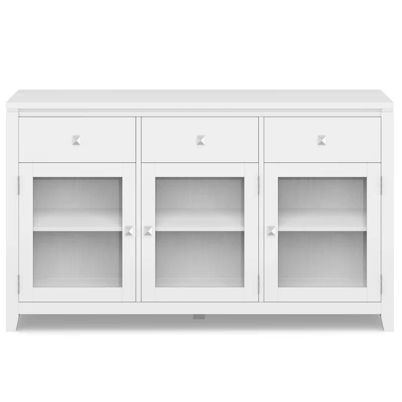 Simpli Home Cosmopolitan 54" SOLID WOOD Sideboard Buffet