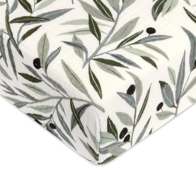 Olive Branches Fitted Crib Sheet
