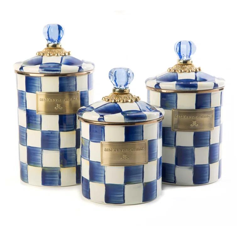 MacKenzie-Childs Royal Check® Canister