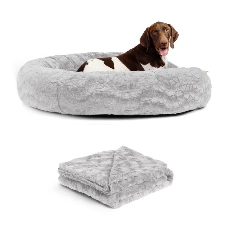 Best Friends By Sheri Best Friends by Sheri Bundle The Original Calming Lux Donut Cuddler Pet Bed/Throw