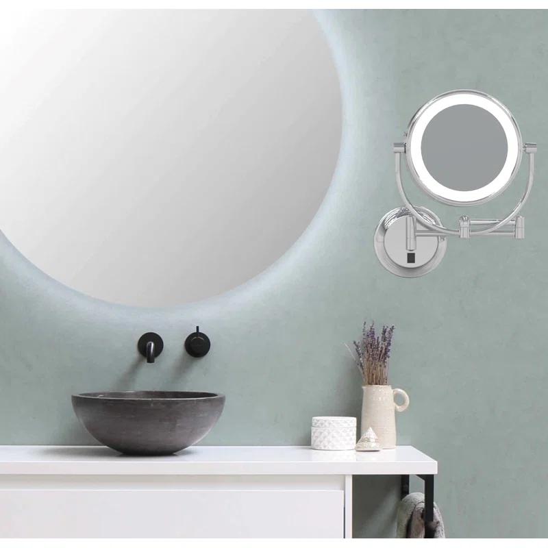Aptations Kimball Young Metal Concave LED Wall Mirror