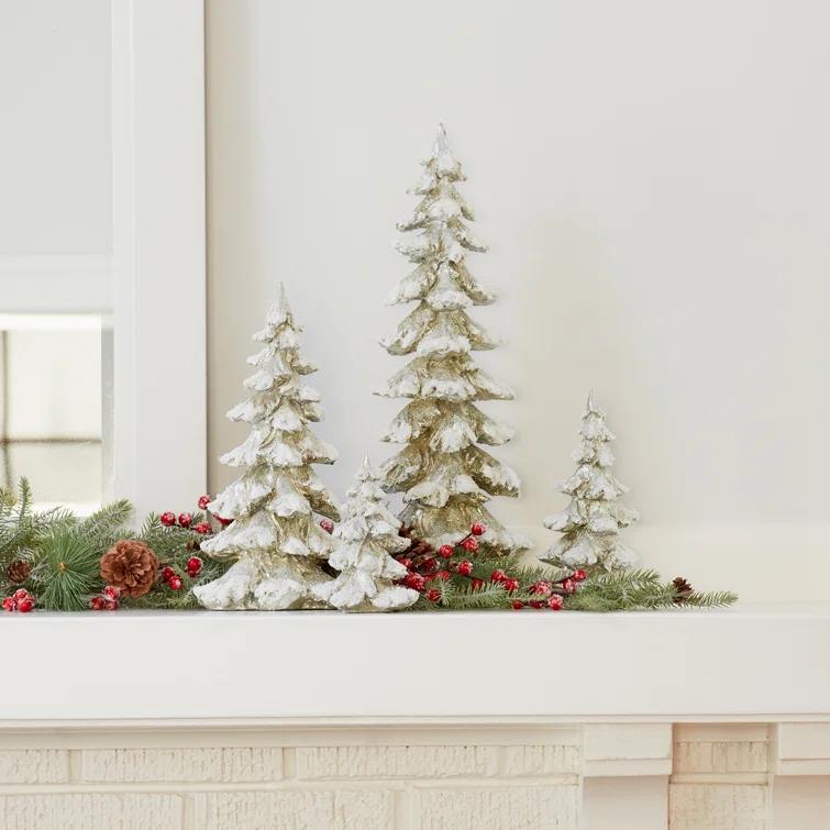 4 Piece Tabletop Tree Set