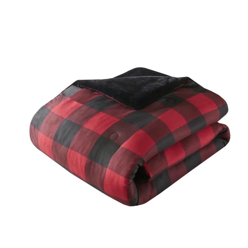 Woolrich Woolrich Bernston Faux Wool to Faux Fur Down Alternative Comforter Set