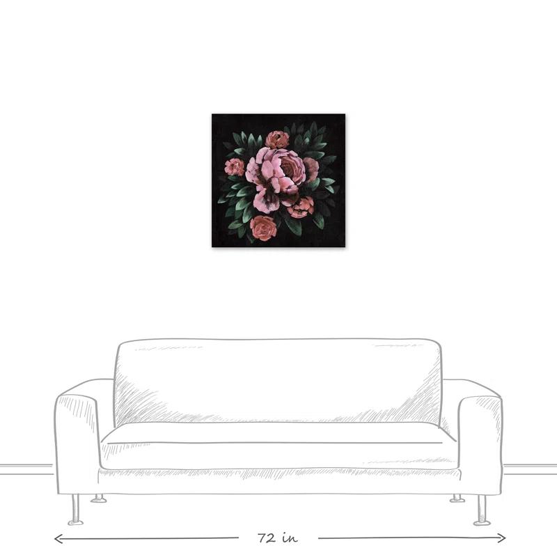 Red Barrel Studio® " Dark Moody Florals " Painting Print
