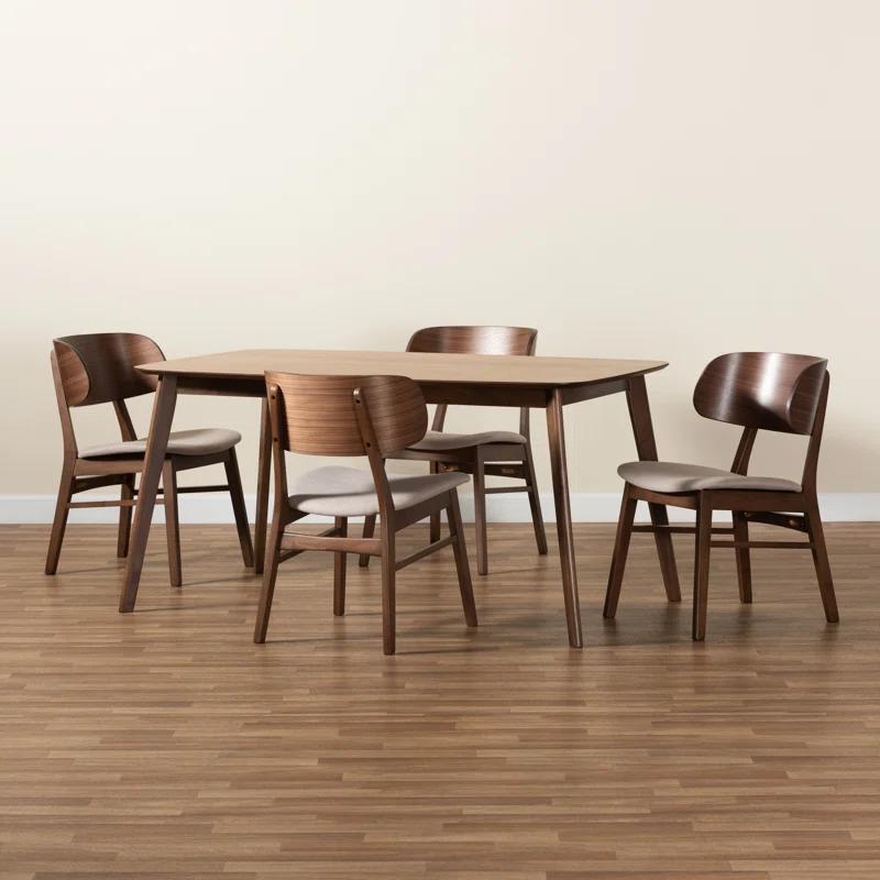 George Oliver Cadie 4 - Person Four Leg Dining Set