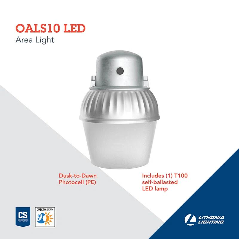 2 - Head LED Hardwired Dusk to Dawn Outdoor Security Flood Light