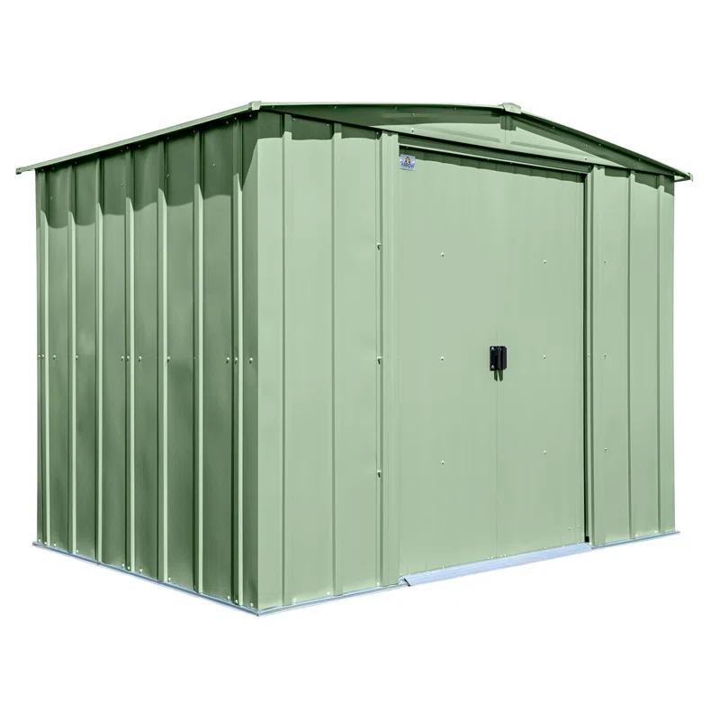 Arrow 8 ft. W x 6 ft. D Galvanized Steel Storage Shed
