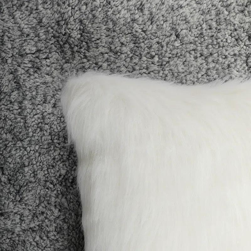 Nanshing America, Inc Flafia Faux Fur Throw Pillow Covers
